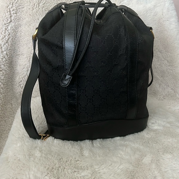 Gucci Canvas Bucket Tote - Picture 3 of 10
